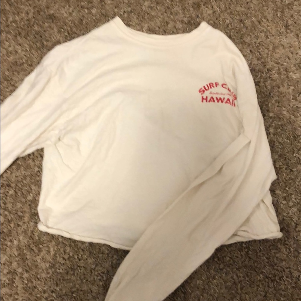 Cropped crew neck